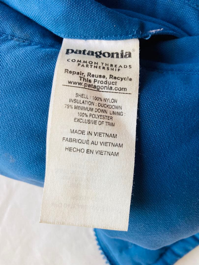 美品 patagoniaリバーシブルビビーダウンベスト