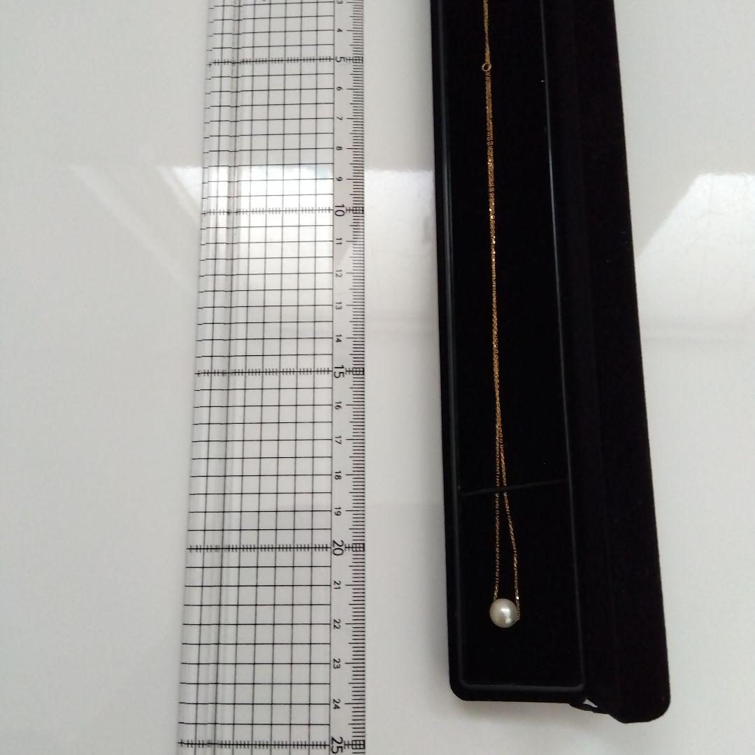 真珠ペンダントネックレス　40cm