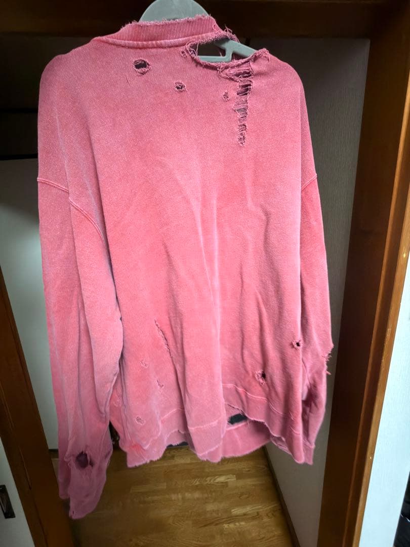 【ANCELLM】CRASH UNEVEN OVER SWEAT SHIRT
