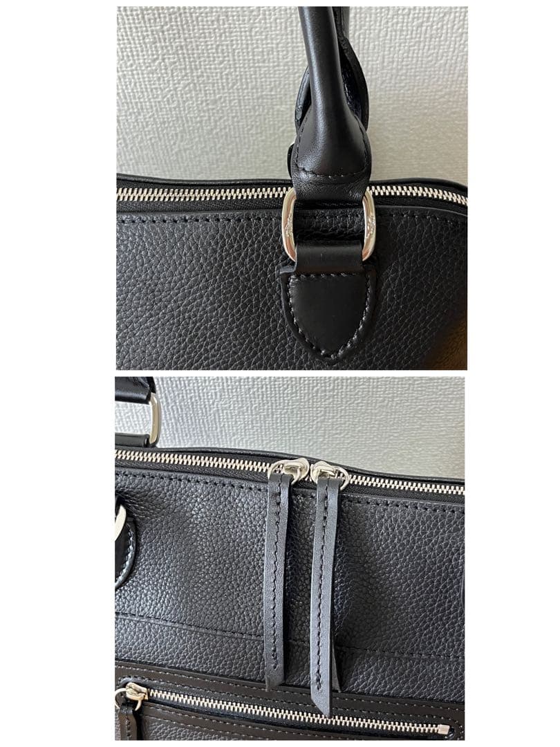 Bow LONGCHAMP ロンシャン レザーハンドバッグ