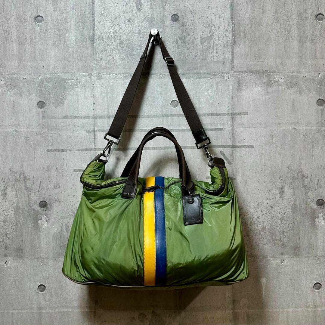 ★洒脱×軽快★ TOD’S ナイロン×レザー 2wayビッグボストンバッグ