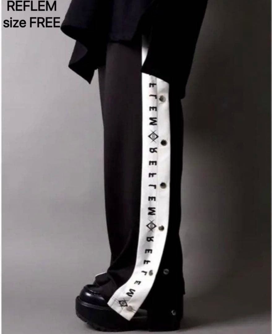 REFLEM ブラック カジュアルパンツ サイズFREE