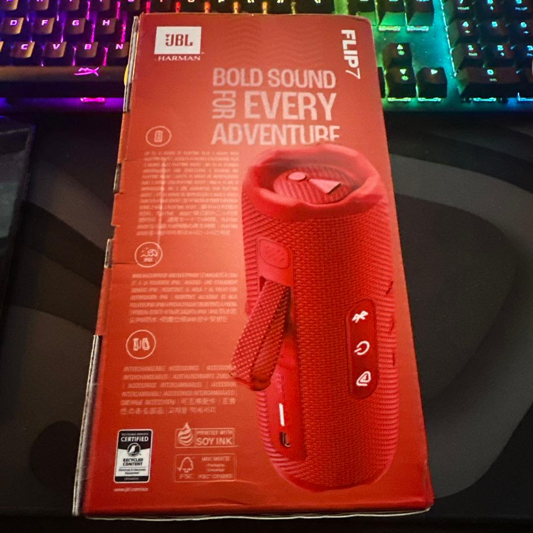 JBL FLIP 7ブラック Bluetoothスピーカー防水