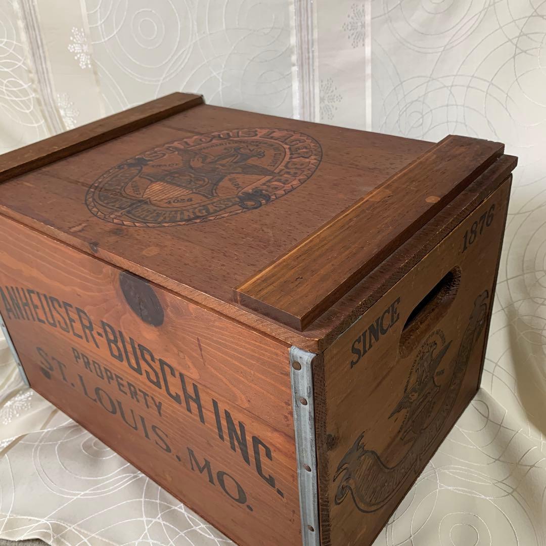アメリカビールボックス　Anheuser-Busch ビンテージビールケース