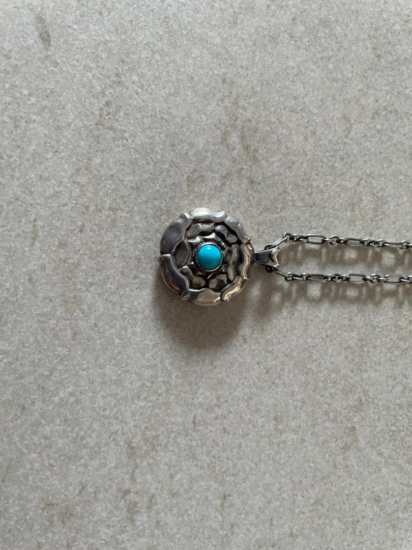 ジョージジェンセン   ターコイズ ネックレス　ビンテージ