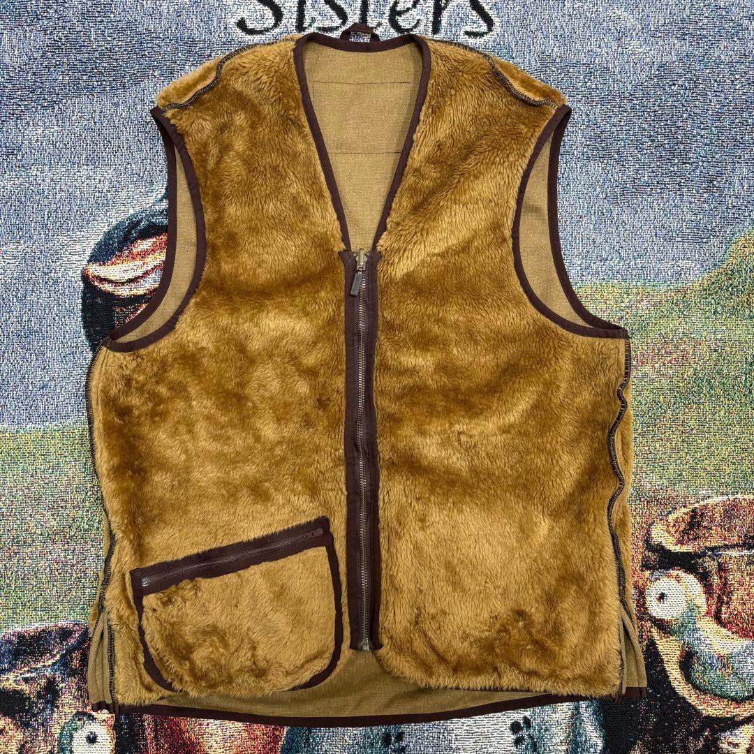 90s〜 Barbour バブアー ボアライナー ジップアップ ベスト