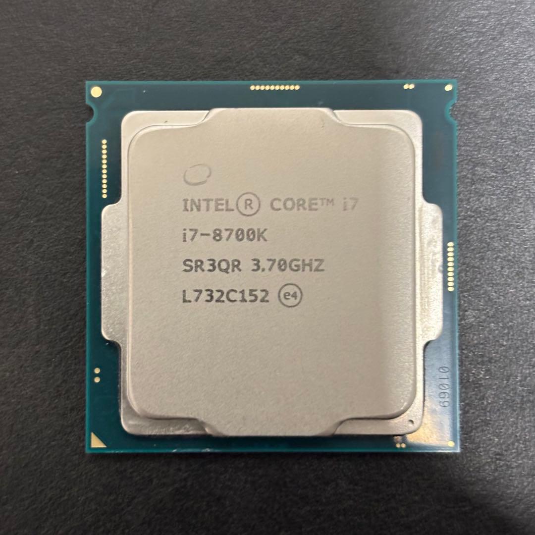 動作品 Intel Core i7-8700K CPU 3.70GHz