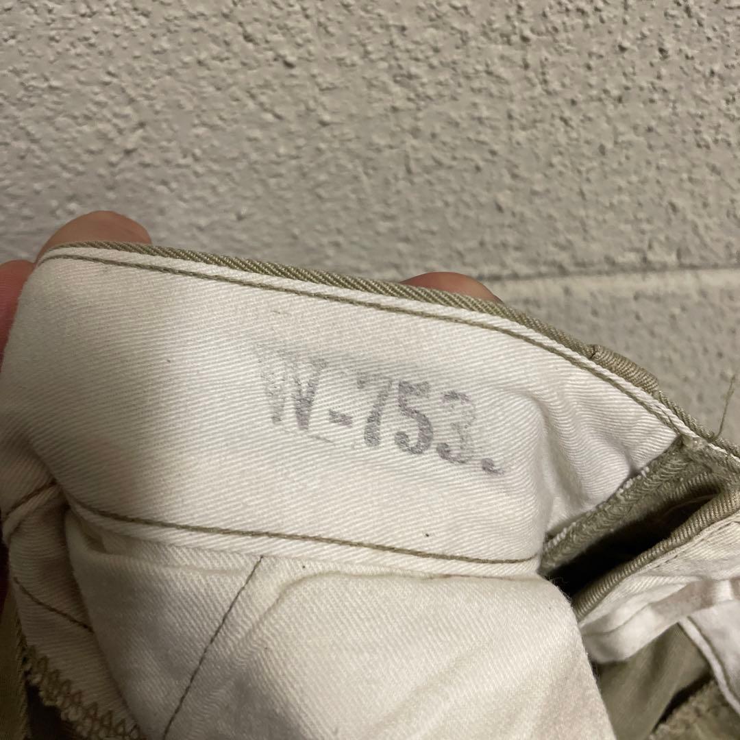 40s US ARMY ミリタリーチノ チノパン ベージュ W30