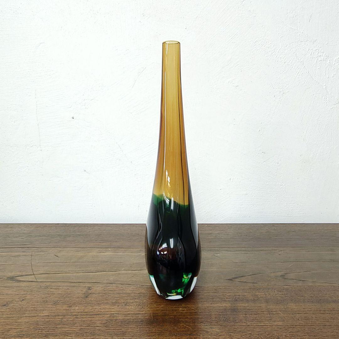 Italy【Murano Glass】ムラーノ 花瓶 フラワーベース