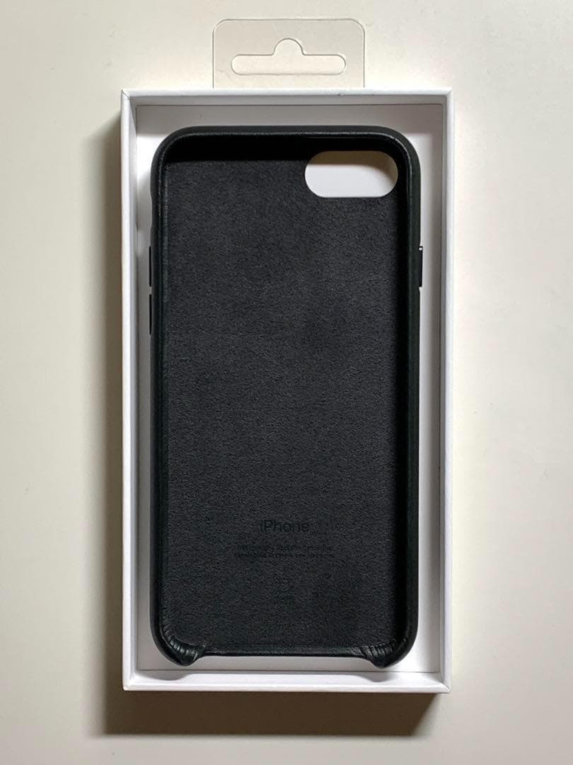 【新品】純正 iPhone 7 / 8 / SE レザーケース・ブラック①