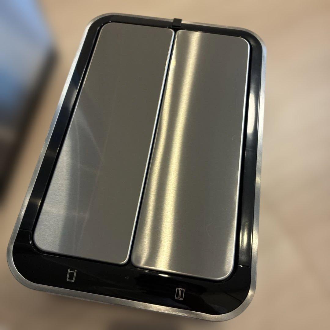 EKOゴミ箱 自動開閉 デラックスファントム シルバー　EK9287MT-30L