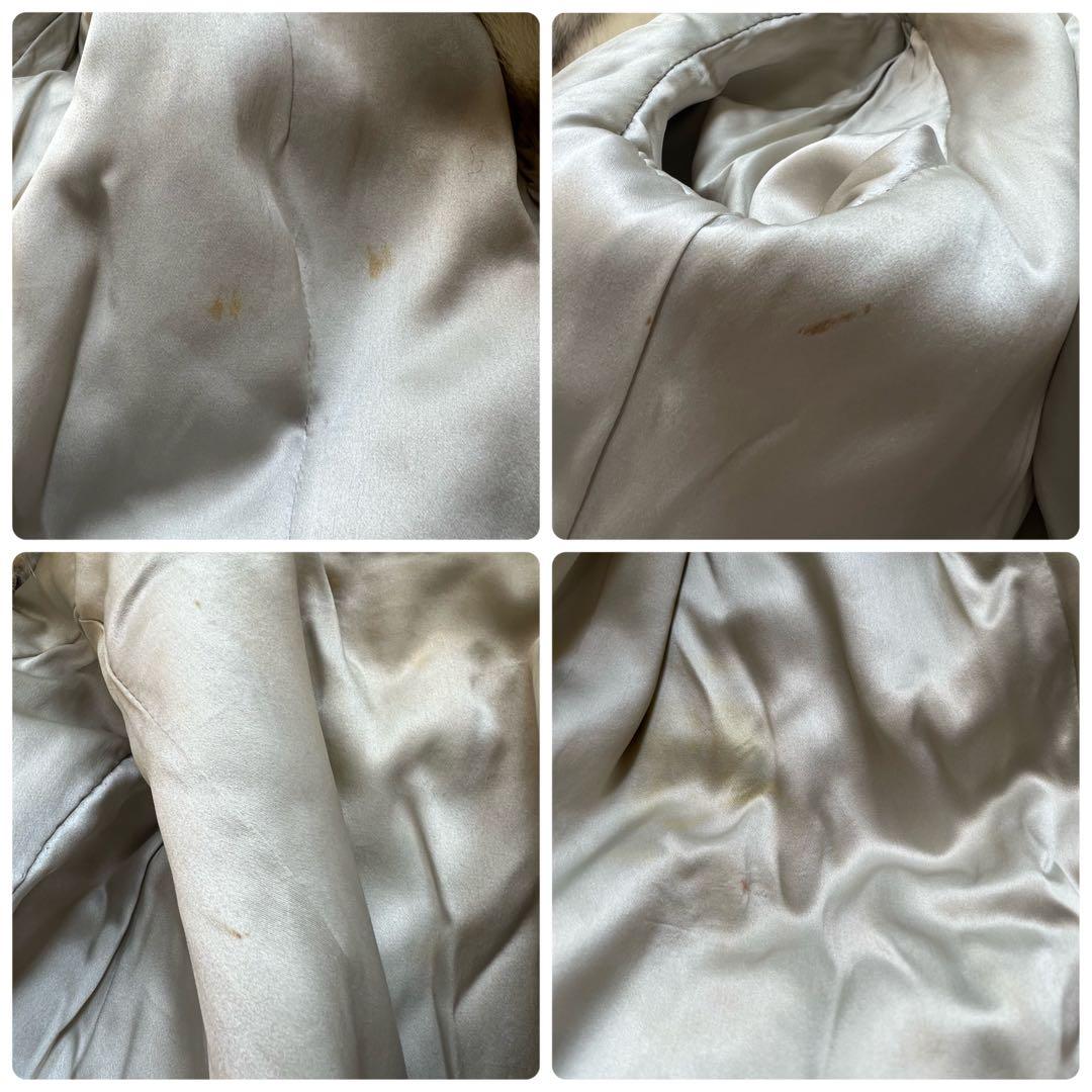 総丈110cm クロスミンク ピエールバルマン リアルファーコート なめし柔らか