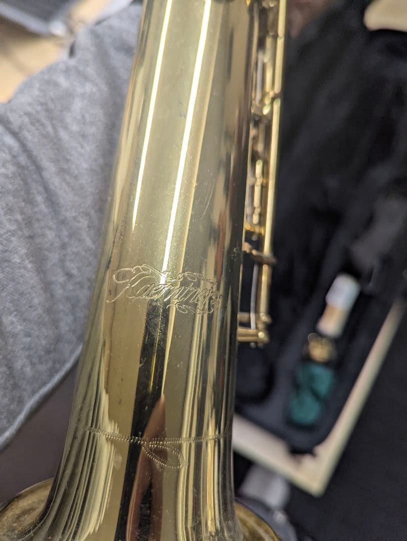 ソプラノサックス本体 パールキー付き　ジャンク品