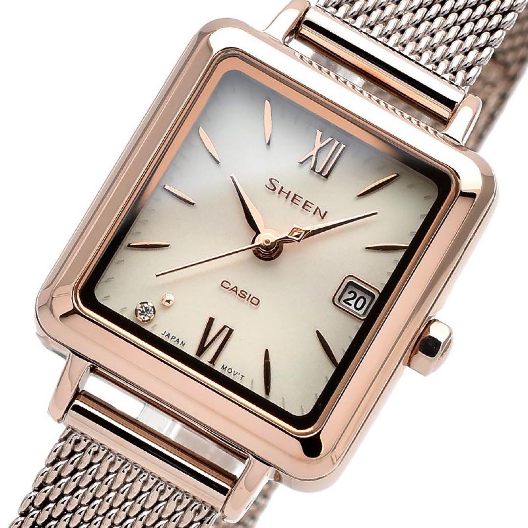 CASIO SHEEN ソーラー 腕時計 レディース(サファイアガラス )