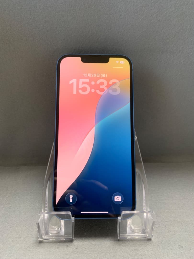 美品 国内版 SIMフリー iPhone13 256GB ブルー色