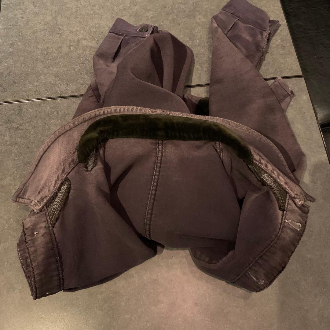 [ヴィンテージ] 40s フレンチ モールスキンジャケット ブラック