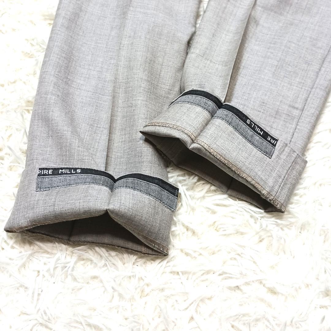 高級生地✨　銀座グローバルスタイル　スーツ　セットアップ　3ピース　グレー　S