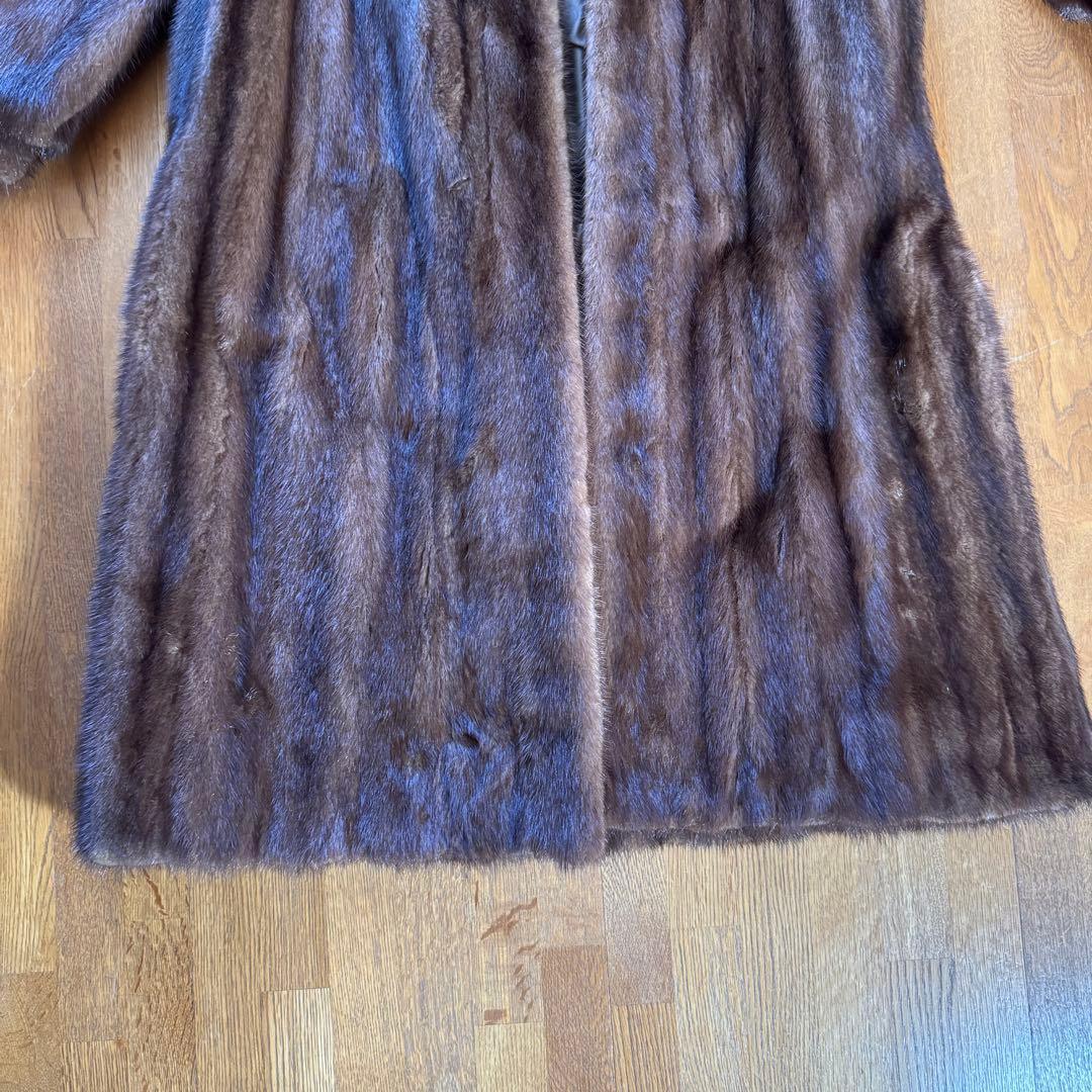 【新品未使用】SAGA MINK サガミンク デミバフ毛皮 ファー ロングコート