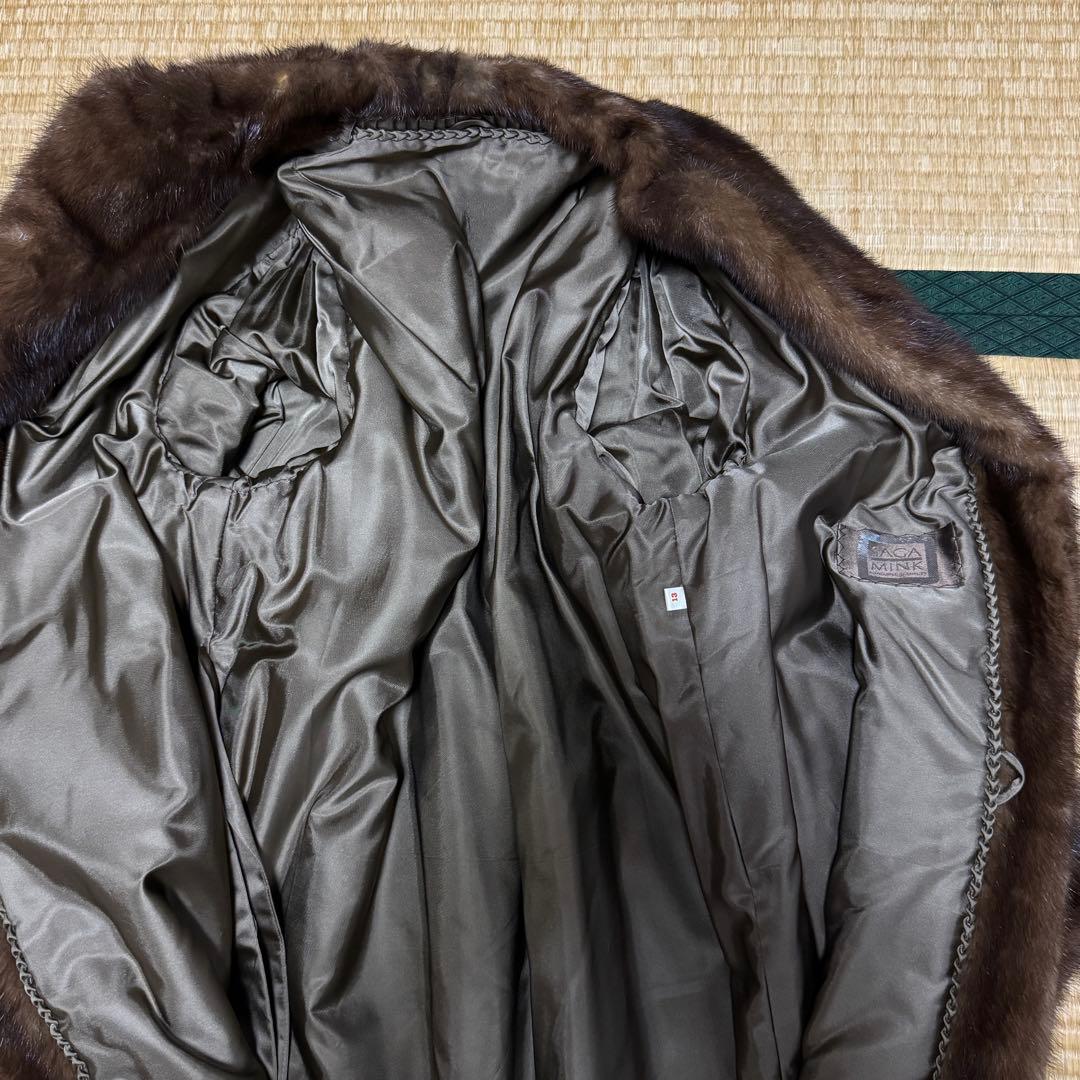 【新品未使用】SAGA MINK サガミンク デミバフ毛皮 ファー ロングコート