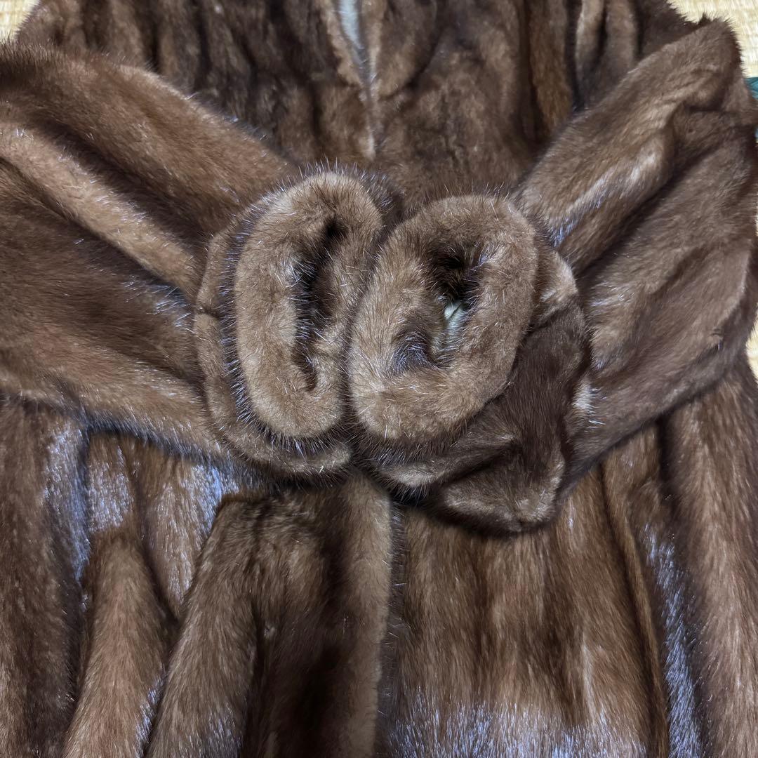 【新品未使用】SAGA MINK サガミンク デミバフ毛皮 ファー ロングコート