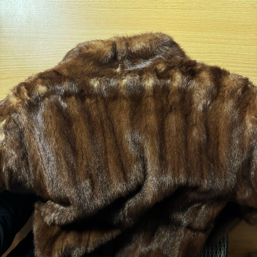 【新品未使用】SAGA MINK サガミンク デミバフ毛皮 ファー ロングコート