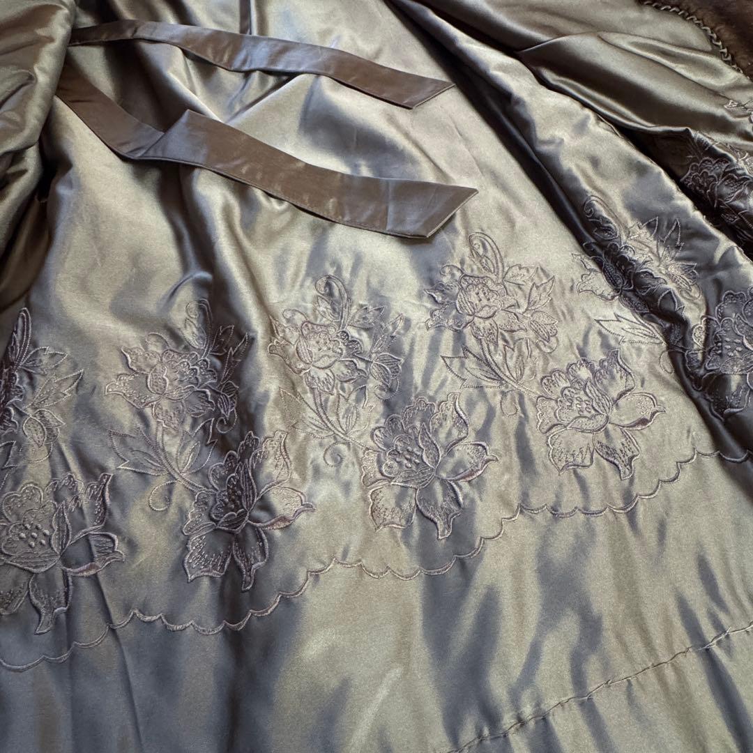 【新品未使用】SAGA MINK サガミンク デミバフ毛皮 ファー ロングコート