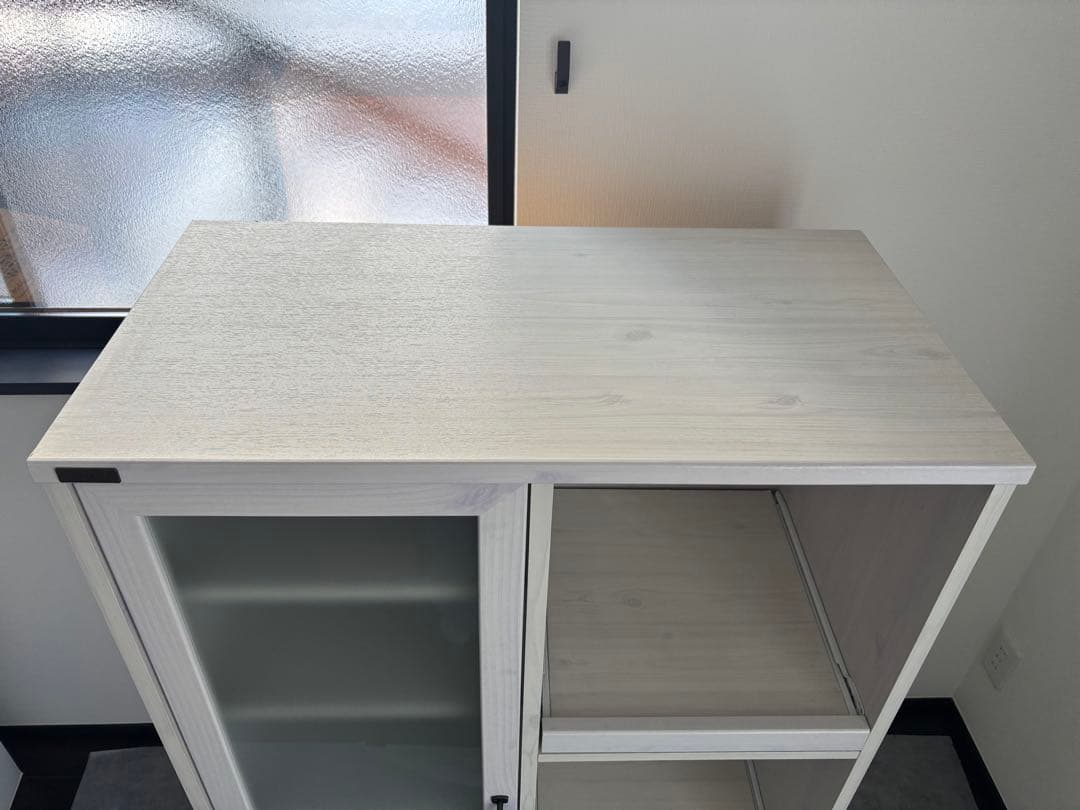 【値下げしました！】佐藤産業　キッチンボード　レンジボード　レンジ台　食器棚　白