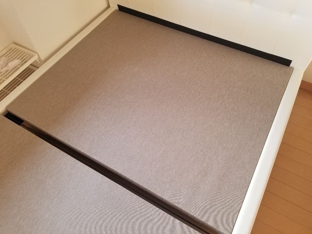 美品 フランスベット IQ ホワイト フレーム マットレス セット セミダブル