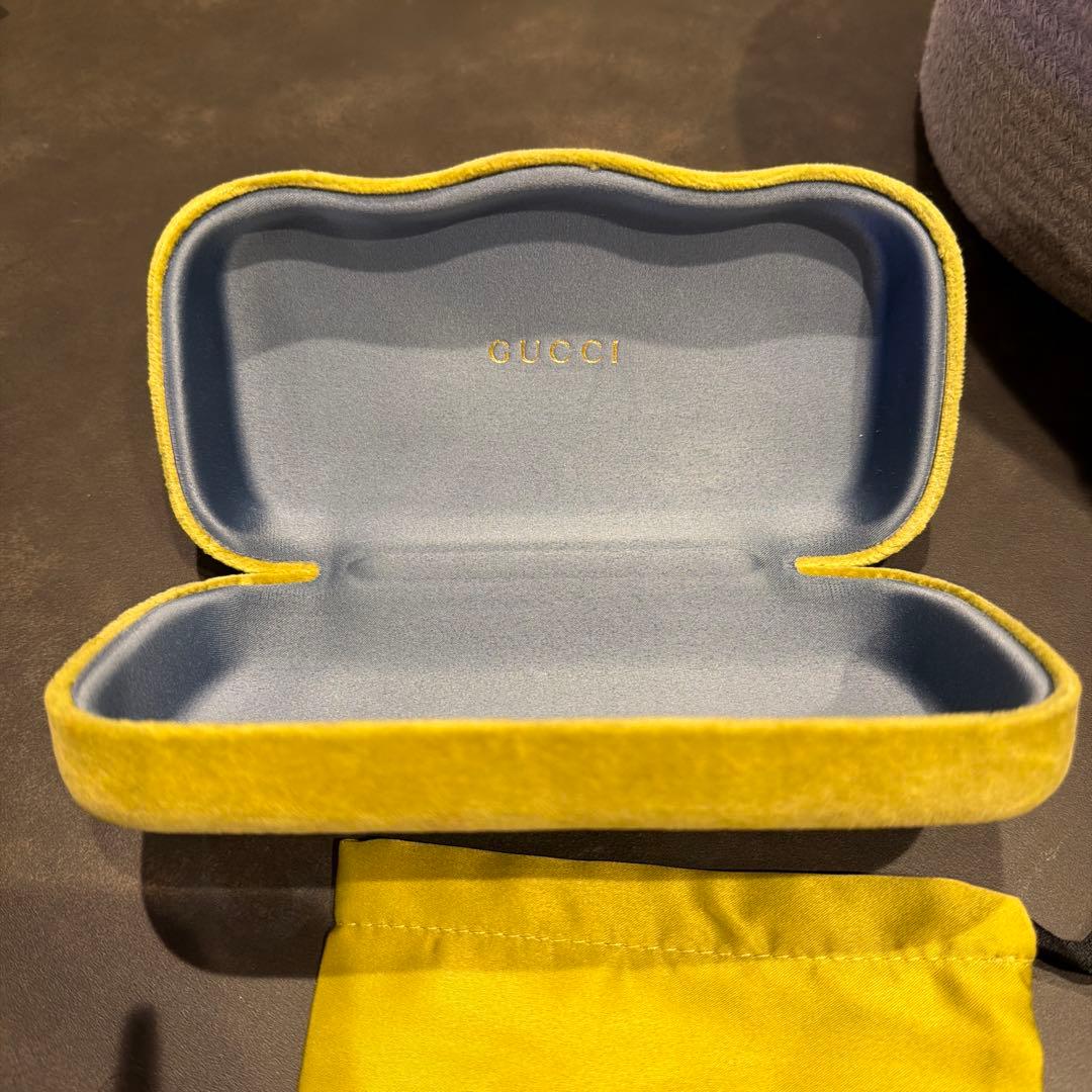 M GUCCI ブラウンラウンド型サングラス