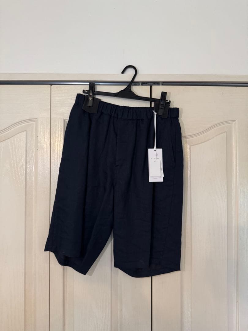 graphpaper リネンショーツ ネイビー 24ss