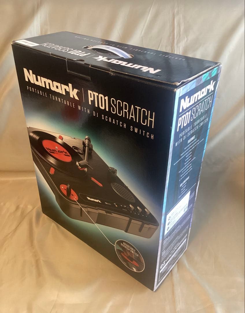 Numark PT01 Scratch + スクラッチ用カスタムフェーダー交換済