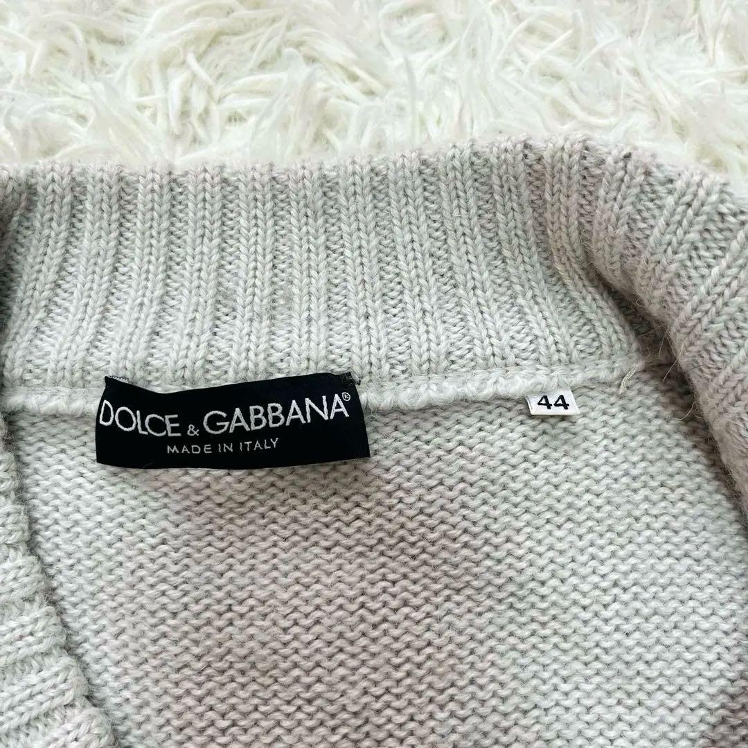 美品✨ドルチェ&ガッバーナ　アルパカ85% ニット Vネック 44 イタリア製