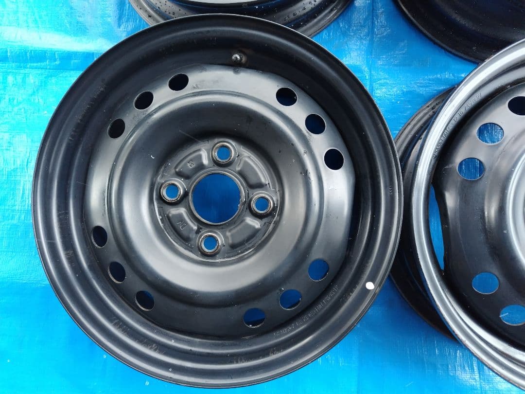 155/65R14【2/2】ダンロップ・スタッドレス、鉄ホイール付、2本分割