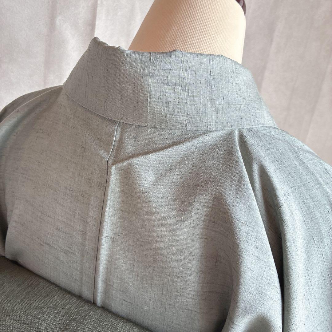 訪問着　フルセット　着物　正絹　紬　四季草花　風情　N1