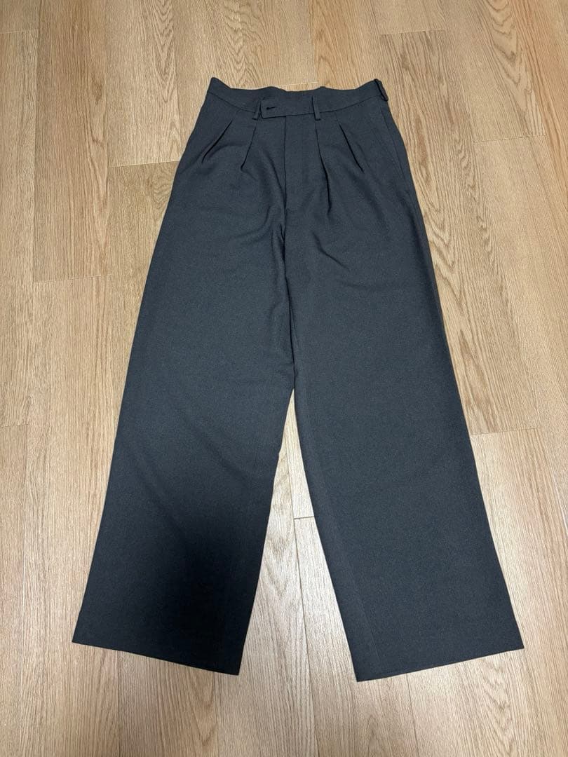 m’s braque スラックス TUCKED BAGGY PANTS 36