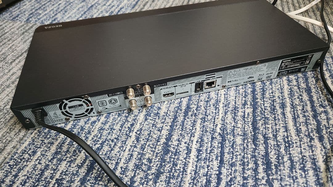 ぽっちゃん TOSHIBA REGZA ブルーレイレコーダー ブラック