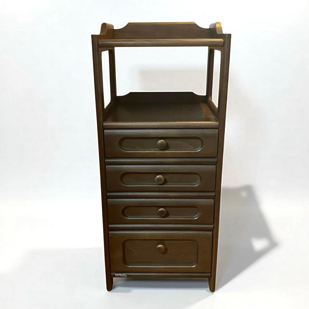 【美品】Karimoku カリモク 電話台 4段チェスト 高級家具