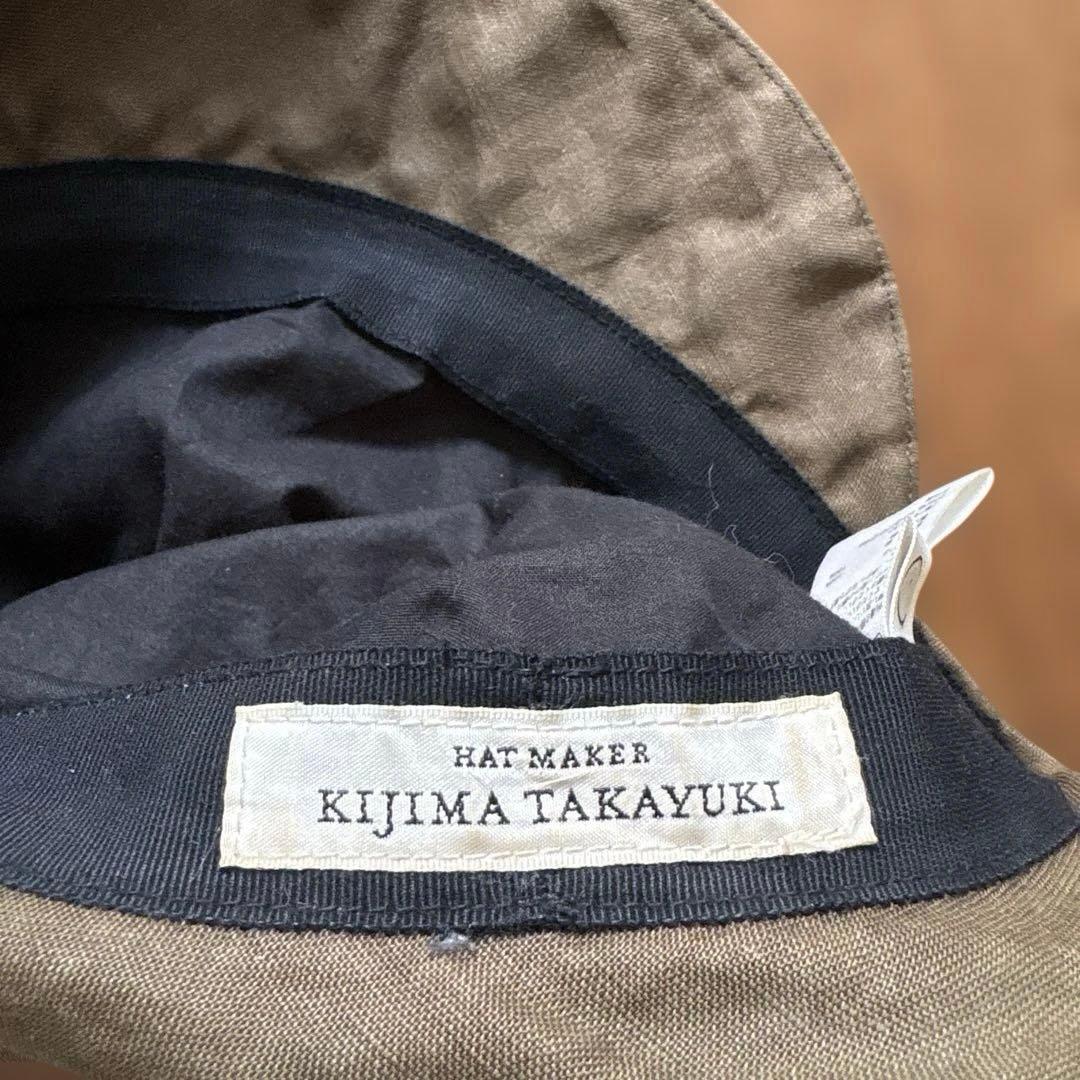 KIJIMA TAKAYUKI（キジマタカユキ）リネンワークキャップ　サイズ1