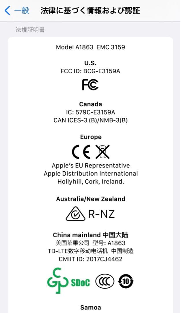 海外版 SIMフリー iPhone 8 64GB シャッター音無し