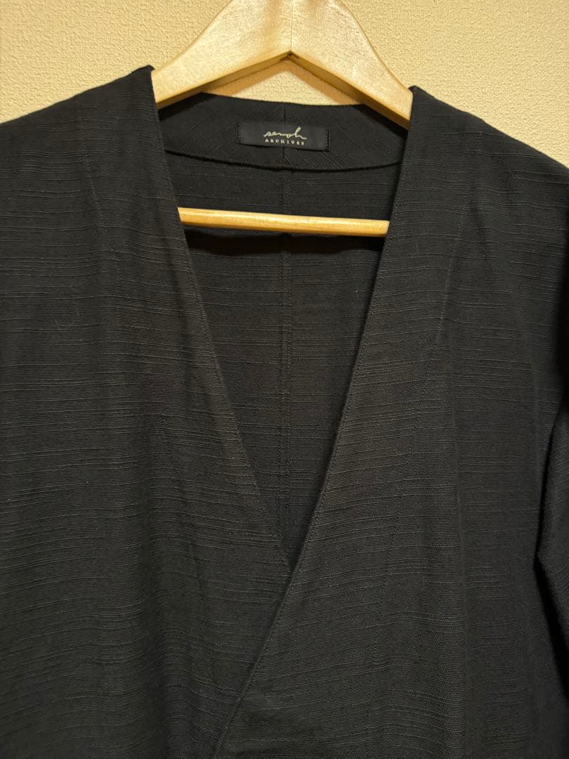 semoh　Collarless Jacket