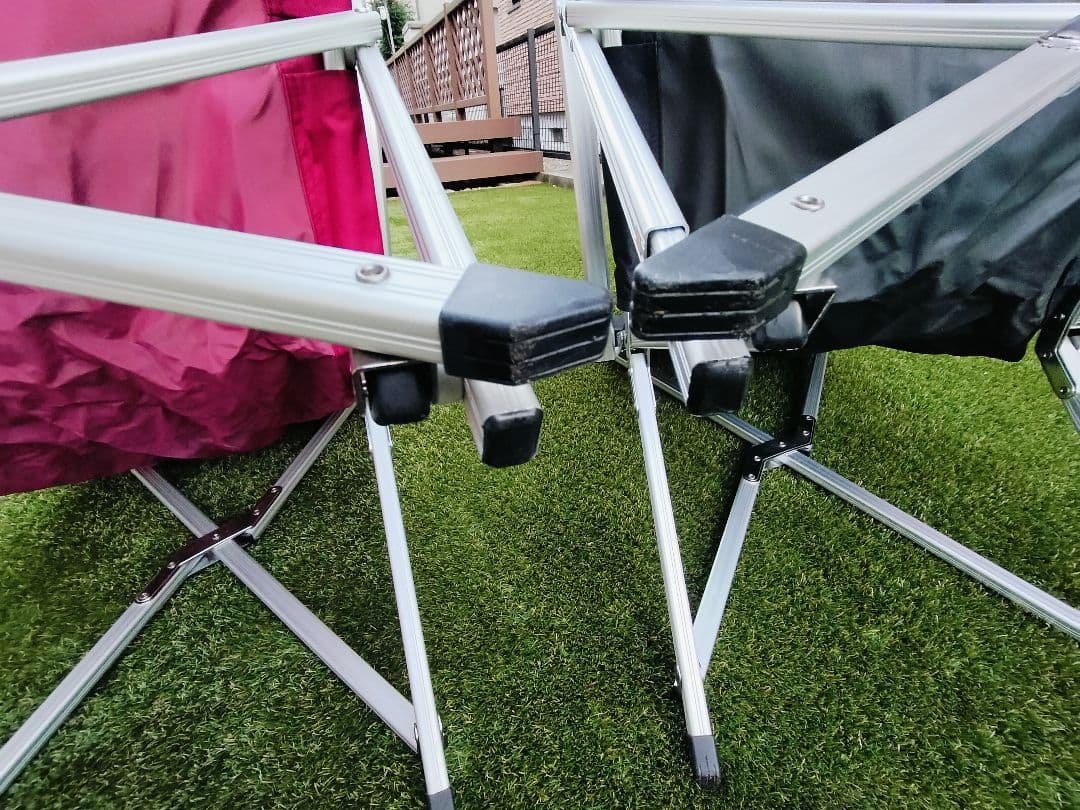 ☆美品☆２脚セット☆小川キャンパル　リラックアームスチェア