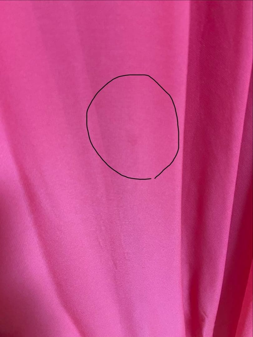 エメ　ピンク フラワー刺繍ドレス