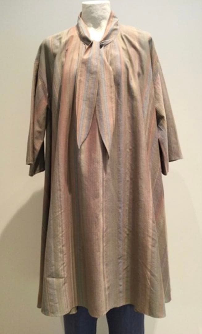 ヨーガンレール シルクコットンストライプ　チュニック