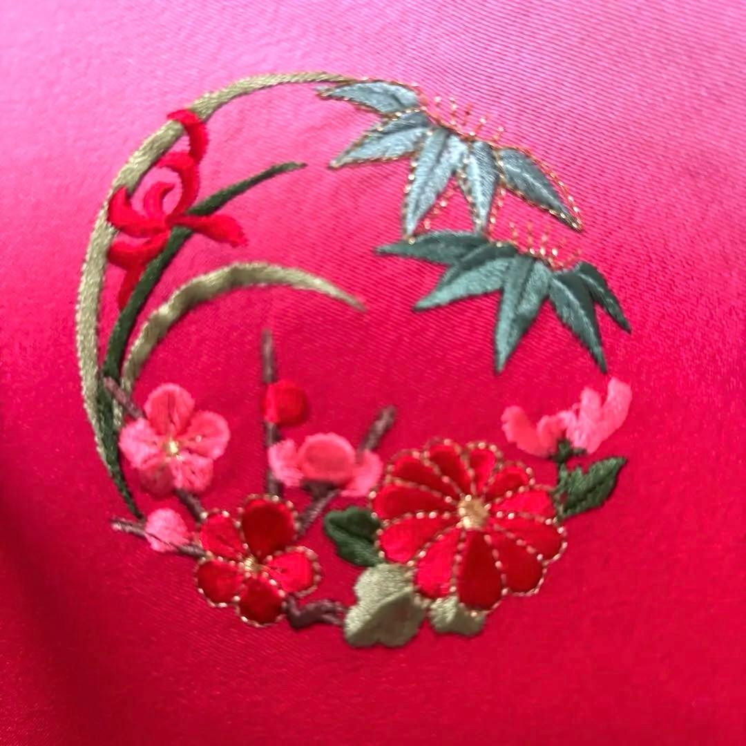 《新品》日本製 特選刺繍 ぼかし京友禅 本金銀箔技法 お宮参り 産着 たとう紙付