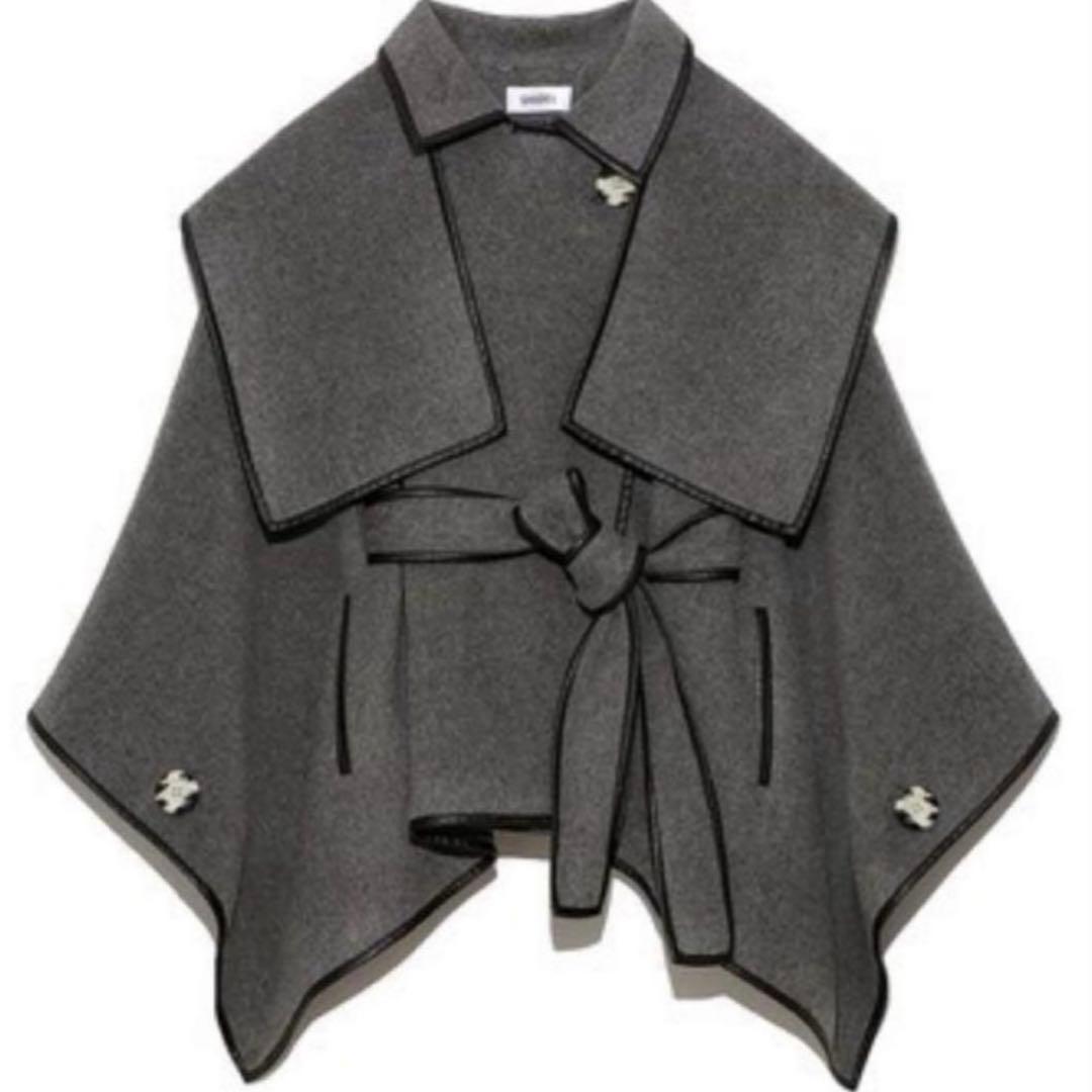 【極美品】snidel 新木優子 コート ポンチョ コラボ グレー