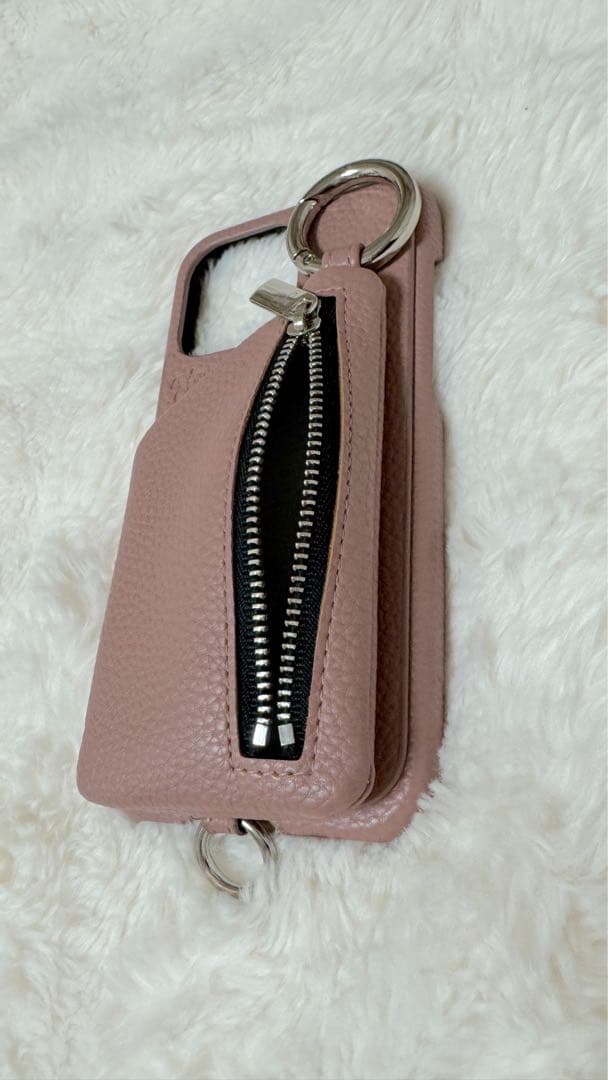 ajew iPhone15promax pinkbeige エジュー ケース