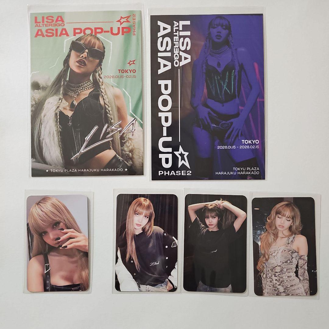 BLACKPINK LISA POP-UP トレカ ポストカード 購入特典　入場