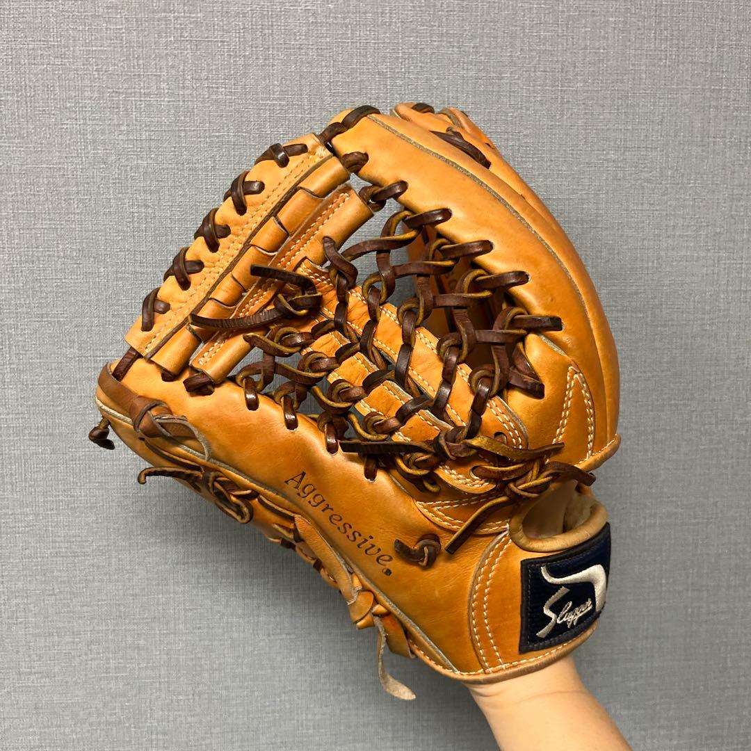 1210 スラッガー 型抜群 即戦力 硬式 外野手用グローブ 左投げ
