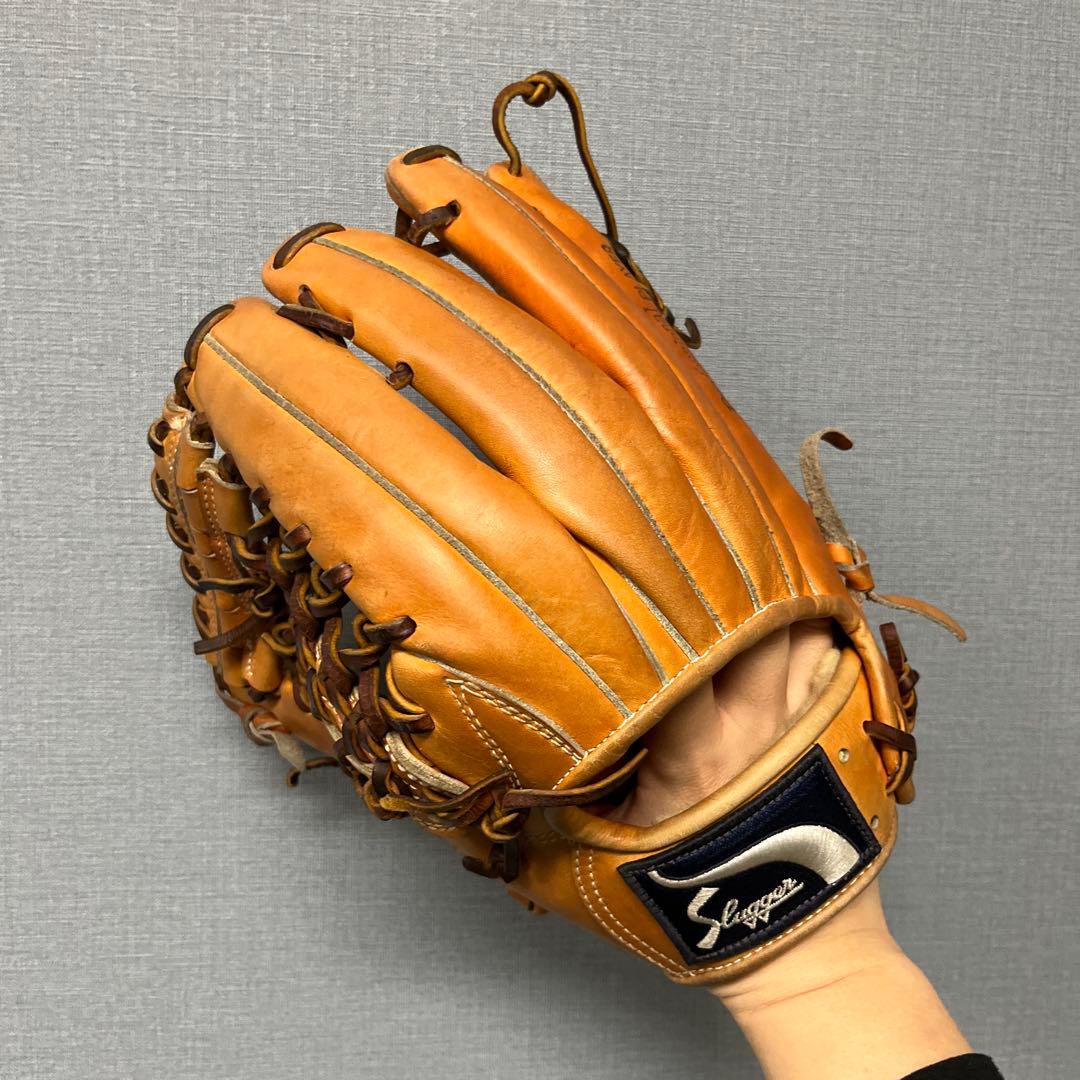1210 スラッガー 型抜群 即戦力 硬式 外野手用グローブ 左投げ