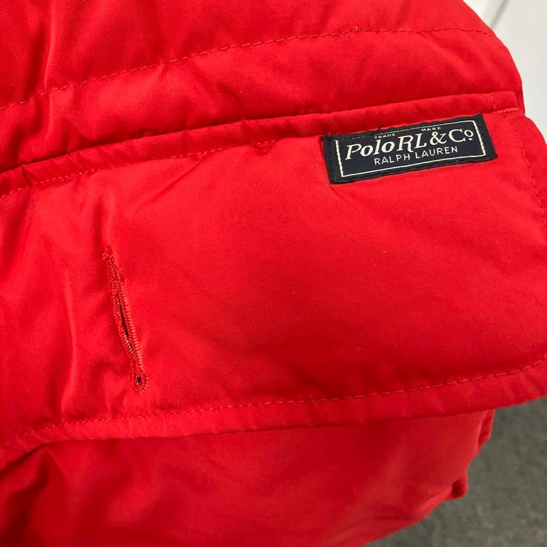 POLO RALPH LAUREN レッド ダウンジャケット フード付き